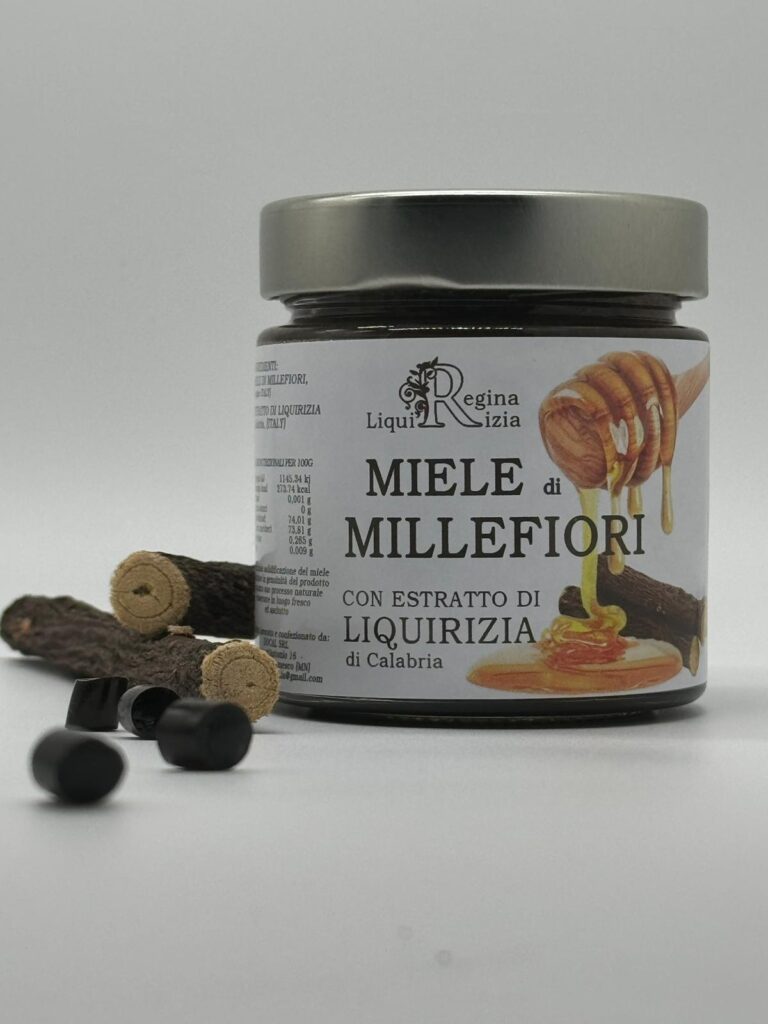 vasetto miele millefiori alla liquirizia